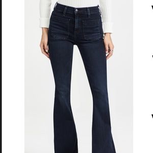 Veronica Beard Sheridan Bell Bottoms in Dark Ink size 26